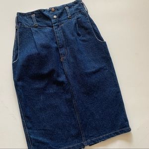 Vintage Hunt Club Denim high waisted jean skirt size 7